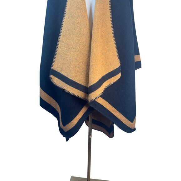 2/$30 NEW Boho Ruana Oversized Open Wrap Poncho Blanket Scarf - Picture 9 of 10